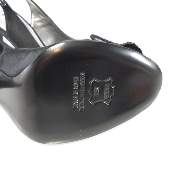 NIB STUART WEITZMAN BEADED MESH BOW SLINGBACK - Picture 9 of 11